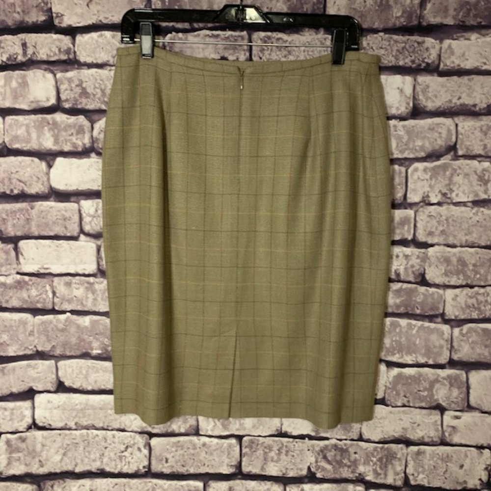 Evan Picone Window Pane Pattern Skirt Size 12 - image 5